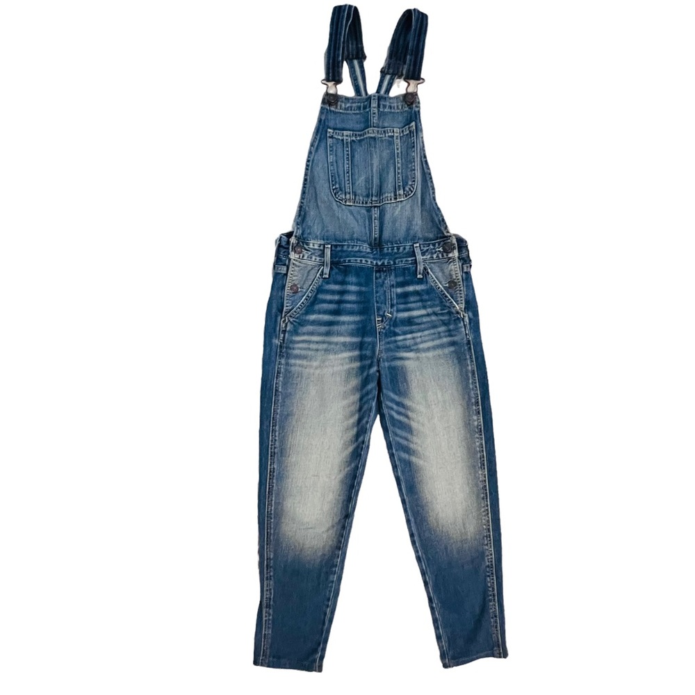 Women's Abercrombie and Fitch Denim Blue Overalls ~ Size small Running XSmall